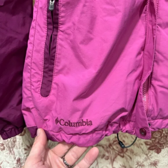 Columbia Interchange Women’s Pink 3-in-1 Ski Jacket — Size Small - Picture 3 of 5